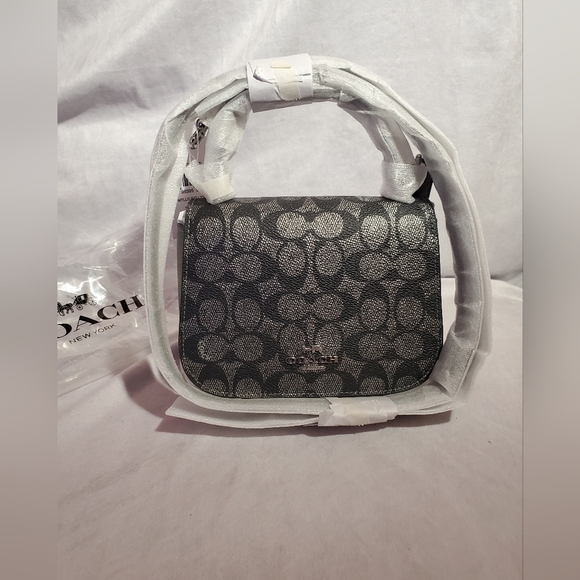 Coach Lysa Top Handle Bag In Signature Canvas - Picture 7 of 10